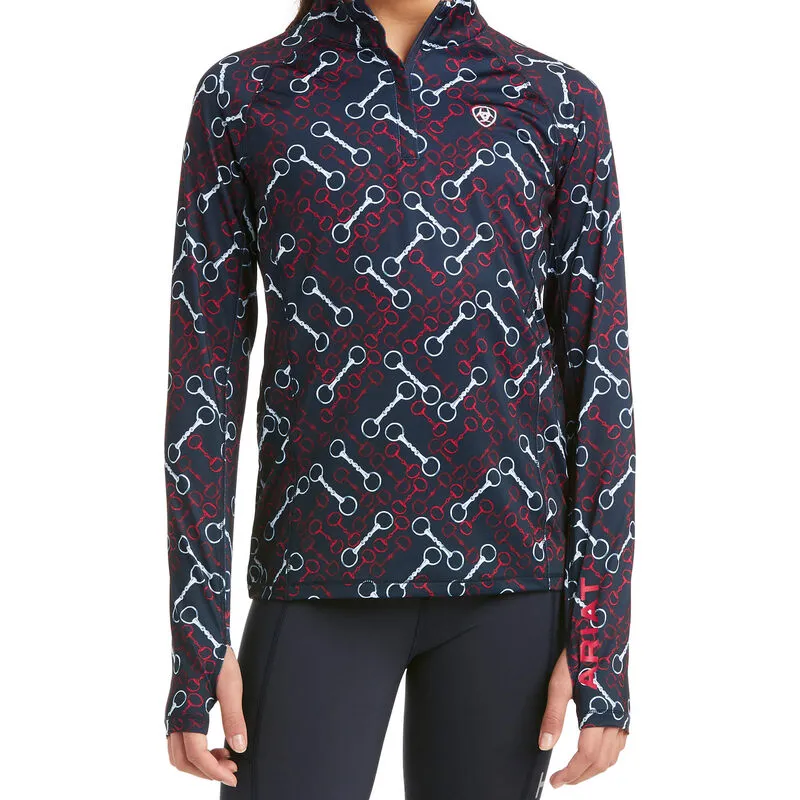 Ariat Youth Lowell 2.0 Qtr Zip Team Print-1